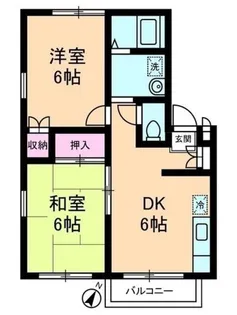 エステートピア・u2号棟【2階】の間取り