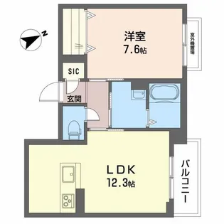 ヴィーエ【2階】の間取り