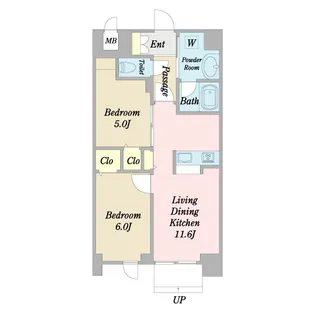 MZ RESIDENCE RYOGOKU【1階】の間取り