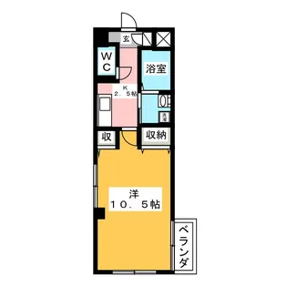 ステージ弥生マンション【6階】の間取り