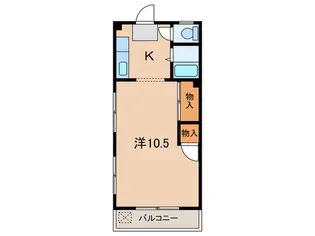 長岡マンション【2階】の間取り
