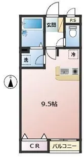ポスト&ビーム木の家C【2階】の間取り