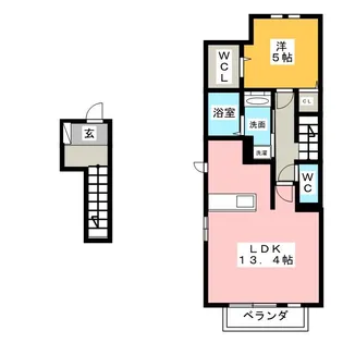エムグランデ B棟【2階】の間取り