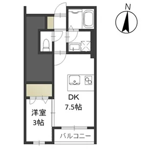 バルコティラール【1階】の間取り