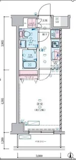 ジェノヴィア蒲田IIIスカイガーデン【3階】の間取り