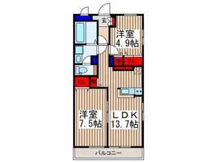 West Sing【1階】の間取り