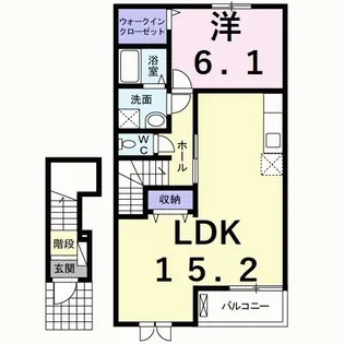 ロイテガルデンOIII【2階】の間取り