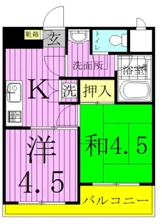 第一正五コーポ【2階】の間取り