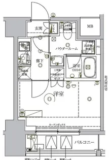 RELUXIA品川西大井【9階】の間取り