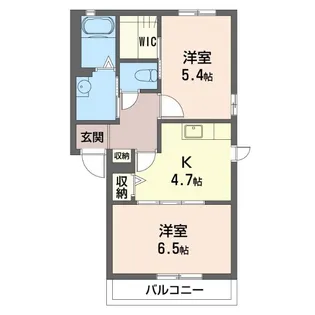 アネーロB【2階】の間取り