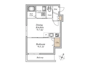 ザ・フォレスト明大前【3階】の間取り
