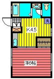 ハイツ亀崎【1階】の間取り
