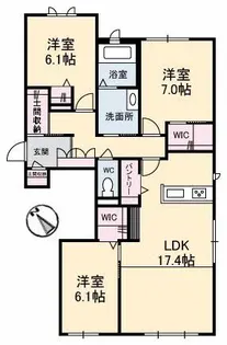 アルネスト【1階】の間取り