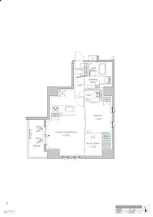 ワンルーフレジデンス中野【4階】の間取り