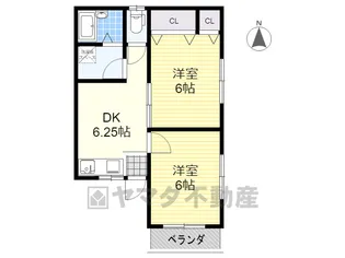 柳コーポ【2階】の間取り
