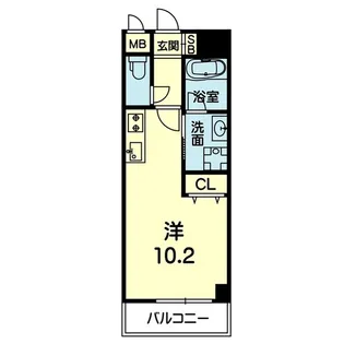 mon reve九学通り【10階】の間取り