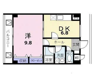 プランドール ティエフ【2階】の間取り