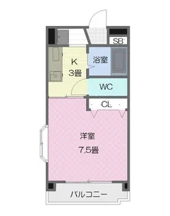 ハイツ三休【2階】の間取り