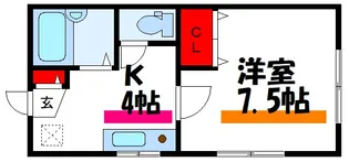 河合ハイツ【2階】の間取り