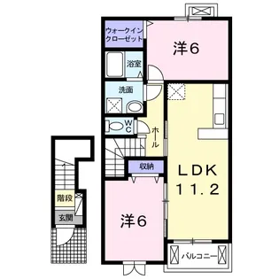レグルス I【2階】の間取り