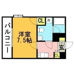 ウイングコート花見【2階】の間取り