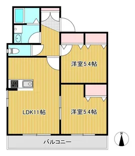 パルコール【2階】の間取り