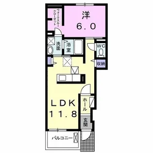 ドリーム坂本I【1階】の間取り