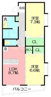 Utopia II(ユートピアII)【1階】の間取り