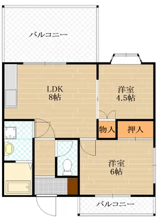 エクセレンス清水【3階】の間取り