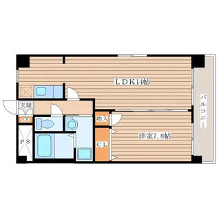 パームクレスト高森【4階】の間取り