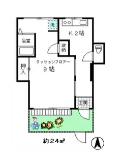森初アパート【1階】の間取り