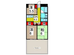 サンコーポ川口【1階】の間取り