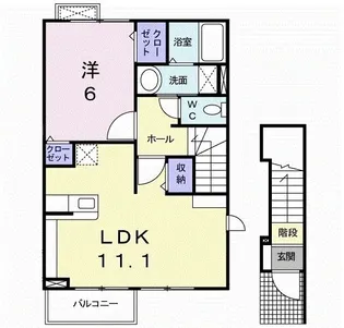 アニメート【2階】の間取り