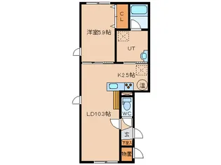 SEED IV【1階】の間取り