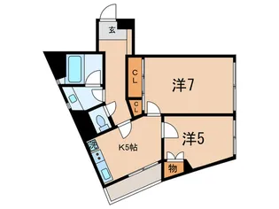 イイダビル【3階】の間取り
