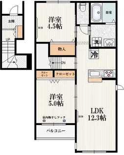 メゾン・ド・オリーブ【2階】の間取り