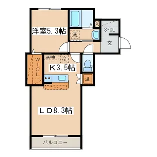 ル・デルモンテ【2階】の間取り
