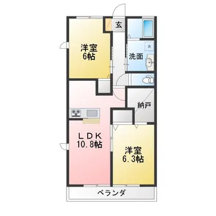 アトリウムテラス【1階】の間取り