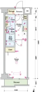 スカイコートグレース新宿中落合【1階】の間取り