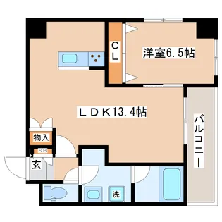 イーストゲート名掛丁【3階】の間取り