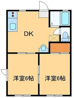 セゾンブルー【1階】の間取り
