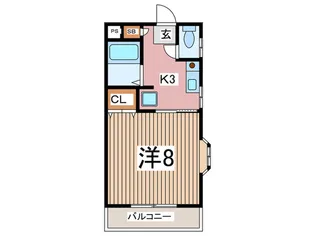 コゥジィ-コ-ト【2階】の間取り