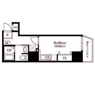 コートタワー新横浜【4階】の間取り