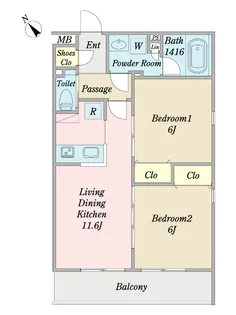 シオン池尻【5階】の間取り