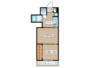 アルデール南鍛冶町【3階】の間取り