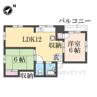 グリーンハイツ伊丹【2階】の間取り
