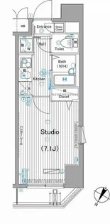 ガーラ シティ渋谷幡ヶ谷【10階】の間取り