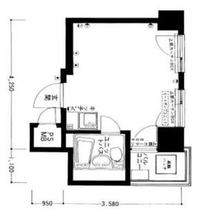 日本橋ダイヤモンドマンション【6階】の間取り