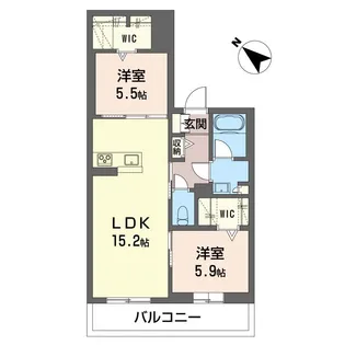 シンフォニア【1階】の間取り