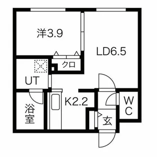 FIRST LEBEN月寒(ファーストレーベン)【4階】の間取り
